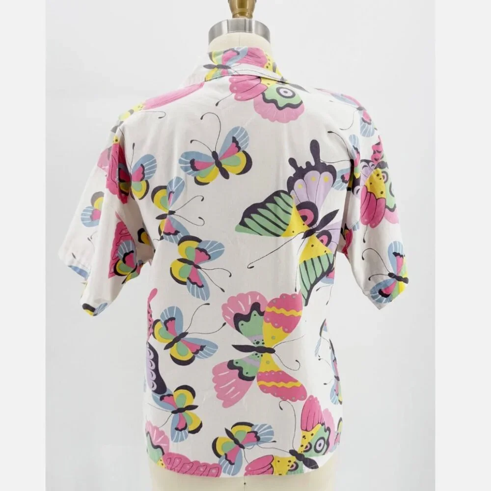 That's Me! Butterfly Whimsy Cotton Casual Top M - Picture 3 of 8